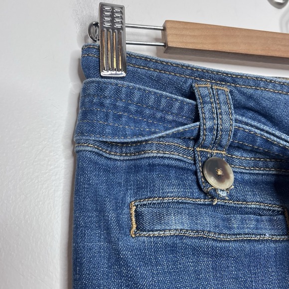 Pilcro And The Letterpress Belted Bootcut Jeans Womens 25 Mid Rise Anthropologie - Picture 3 of 7